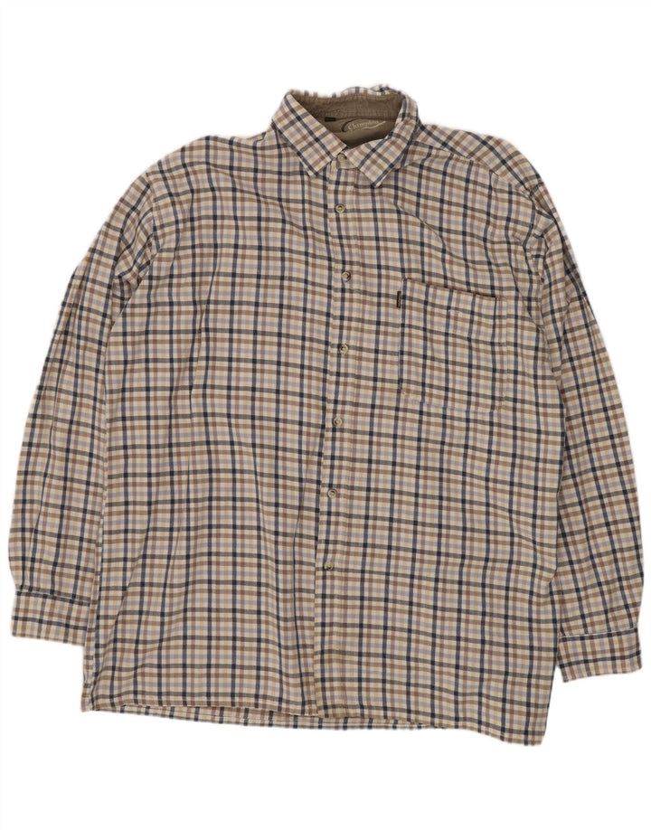 Camisa masculina de flanela Champion XL algodão guingão multicolorido