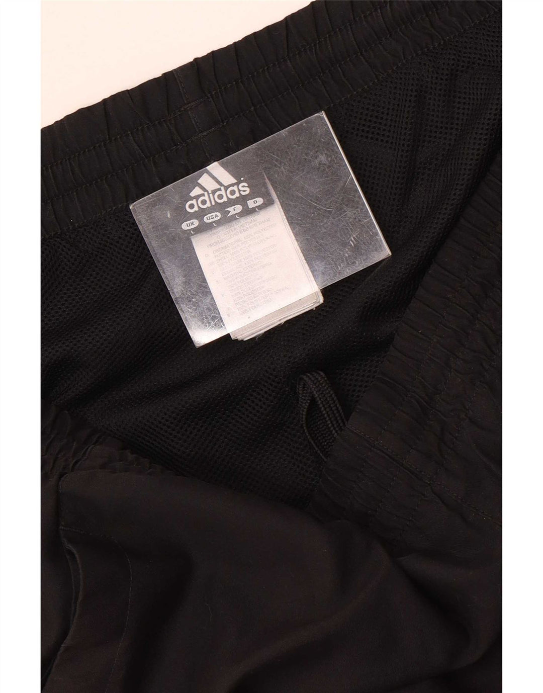 Shorts esportivos masculinos Adidas grande poliéster preto