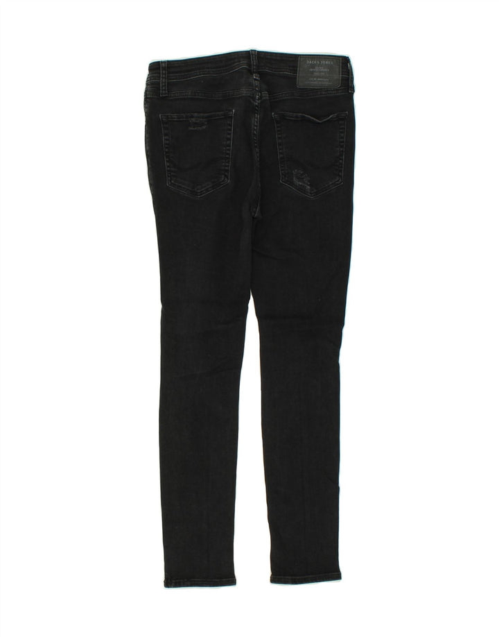 JACK & JONES Womens Liam Distressed Skinny Jeans W30 L30 Black Cotton Vintage Jack & Jones and Second-Hand Jack & Jones from Messina Hembry 