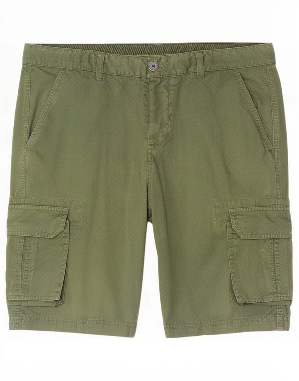 Carrera Mens Cargo Shorts Médio W32 Verde