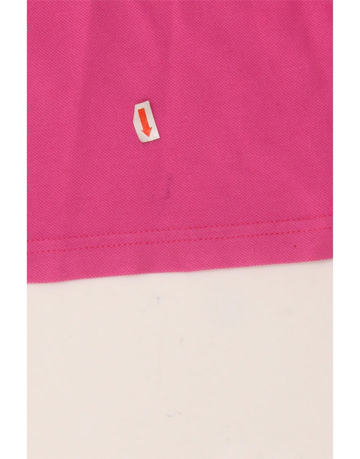 Camisa pólo feminina SERGIO TACCHINI UK 20 2XL algodão rosa