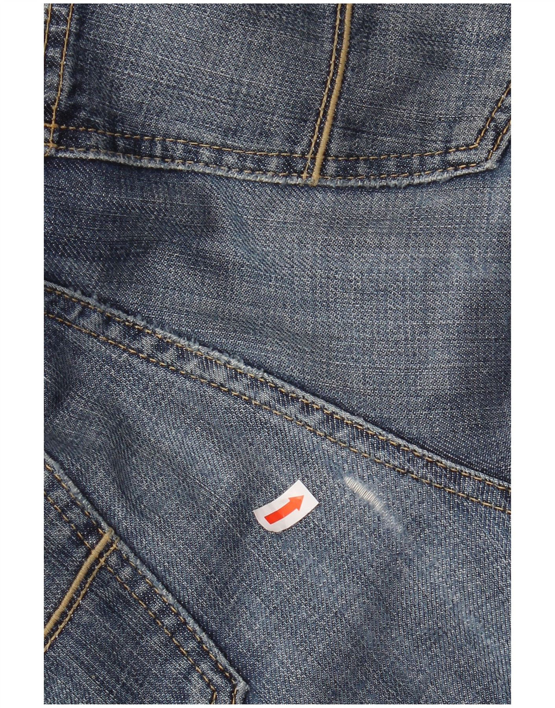 TOMMY HILFIGER Jeans reto masculino W33 L32 algodão azul