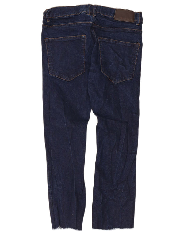 French Connection Mens Slim Jeans W32 L24 Azul Marinho Algodão