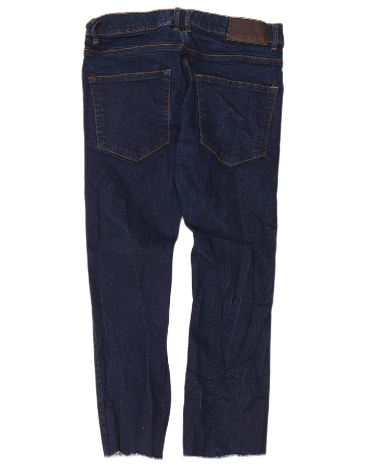 French Connection Mens Slim Jeans W32 L24 Azul Marinho Algodão