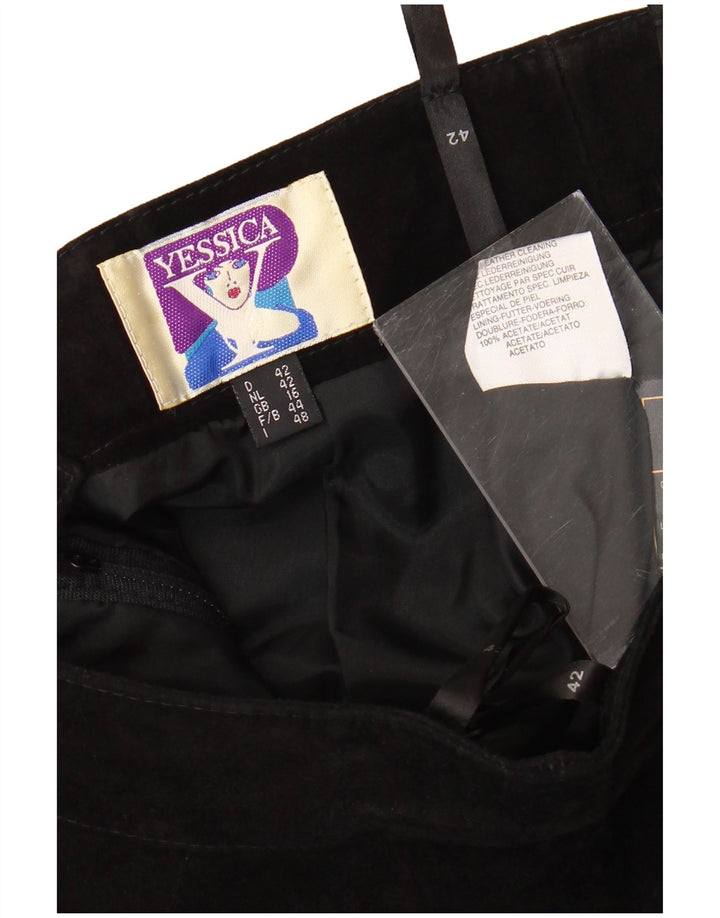 Saia lápis feminina YESSICA Reino Unido 16 grande W30 acetato preto