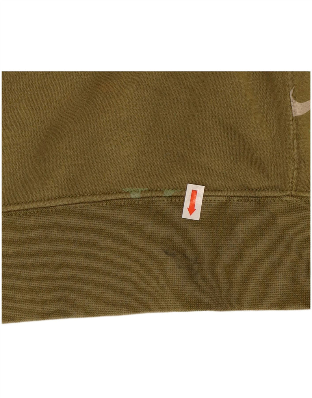 Nike Mens Graphic Hoodie Jumper Médio Algodão Cáqui