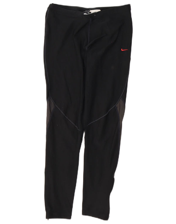 Leggings de corrida femininos Nike UK 10/12 médio preto colorblock
