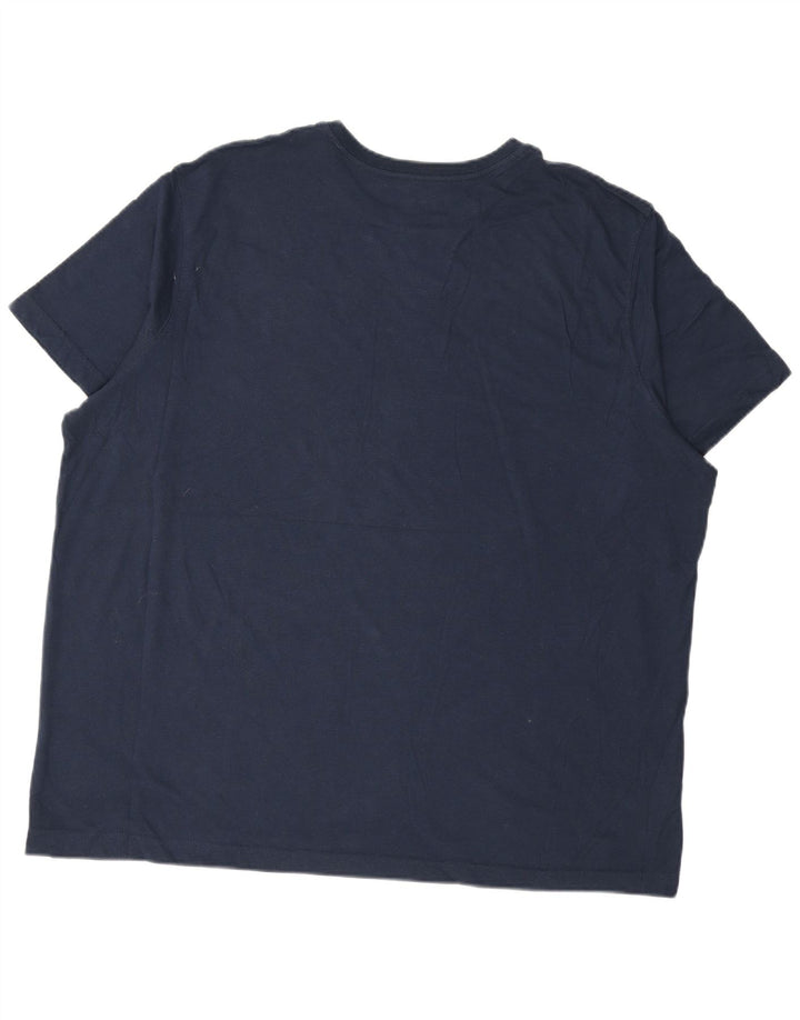 Camiseta masculina Eddie Bauer Top 2XL algodão azul marinho