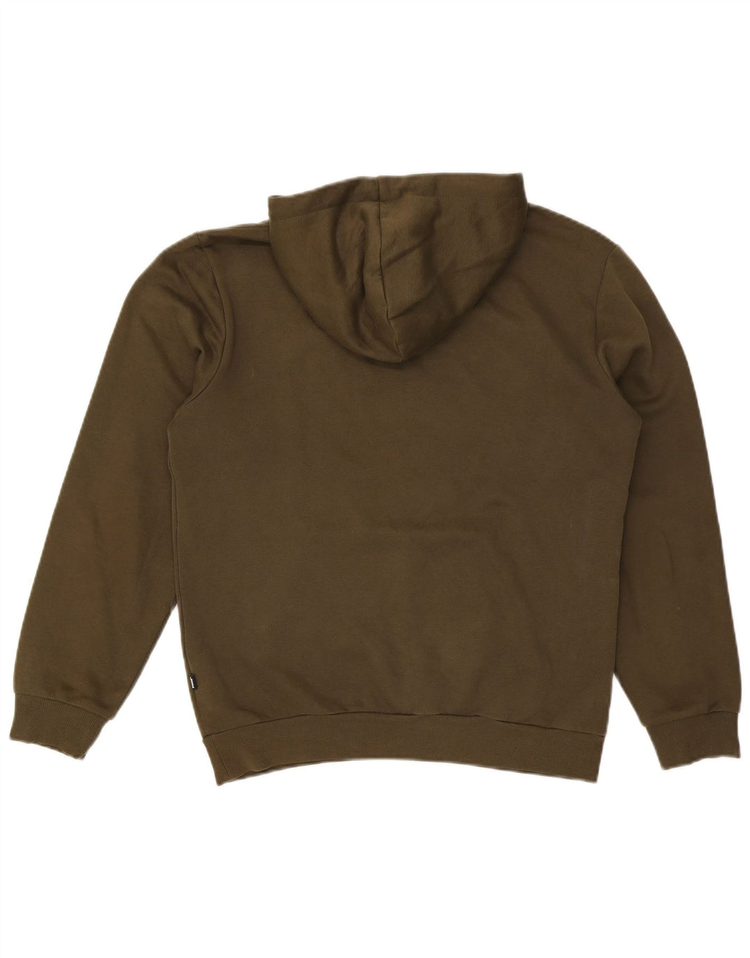 PUMA Mens Graphic Hoodie Jumper Pequeno Algodão Cáqui