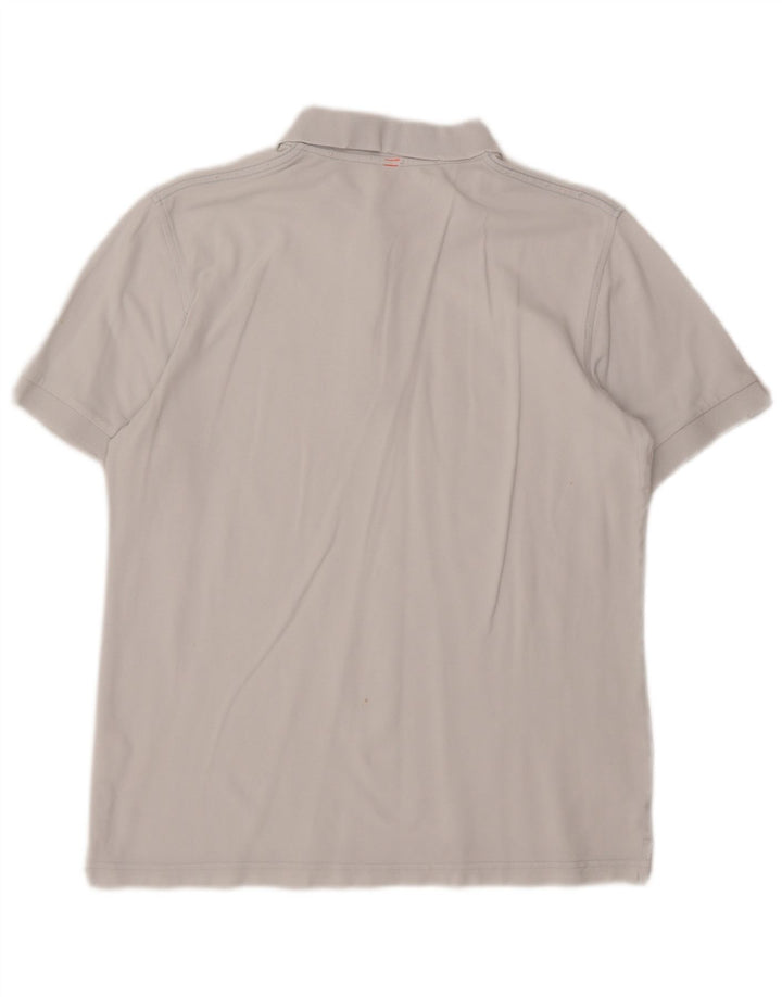 SUN68 Mens Polo Shirt Large White Cotton