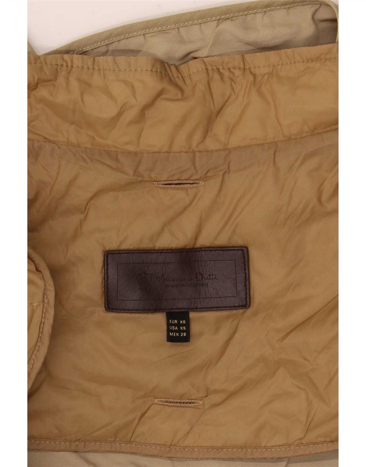 Jaqueta Parka feminina com capuz grande Massimo Dutti Reino Unido 6 XS Caqui