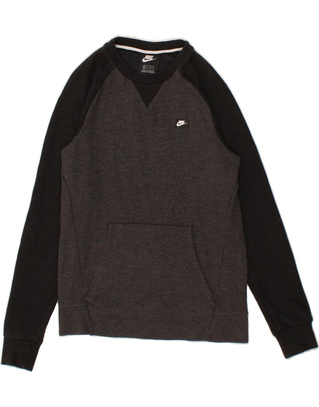 NIKE Mens Sweatshirt Jumper XS Grey Colourblock Cotton Vintage Nike and Second-Hand Nike from Messina Hembry 