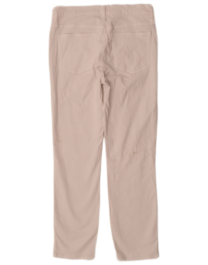 J. Crew Calça feminina reta casual W29 L28 branca