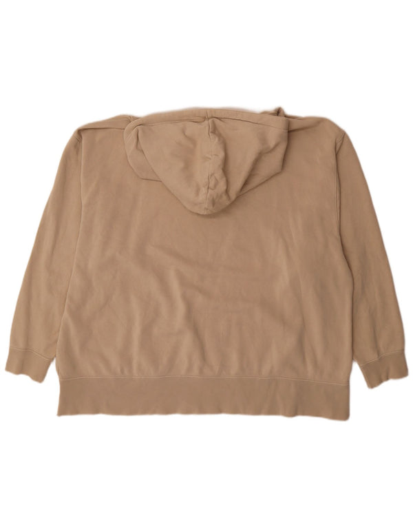 Jumper com capuz Nike feminino oversized UK 22 2XL algodão bege