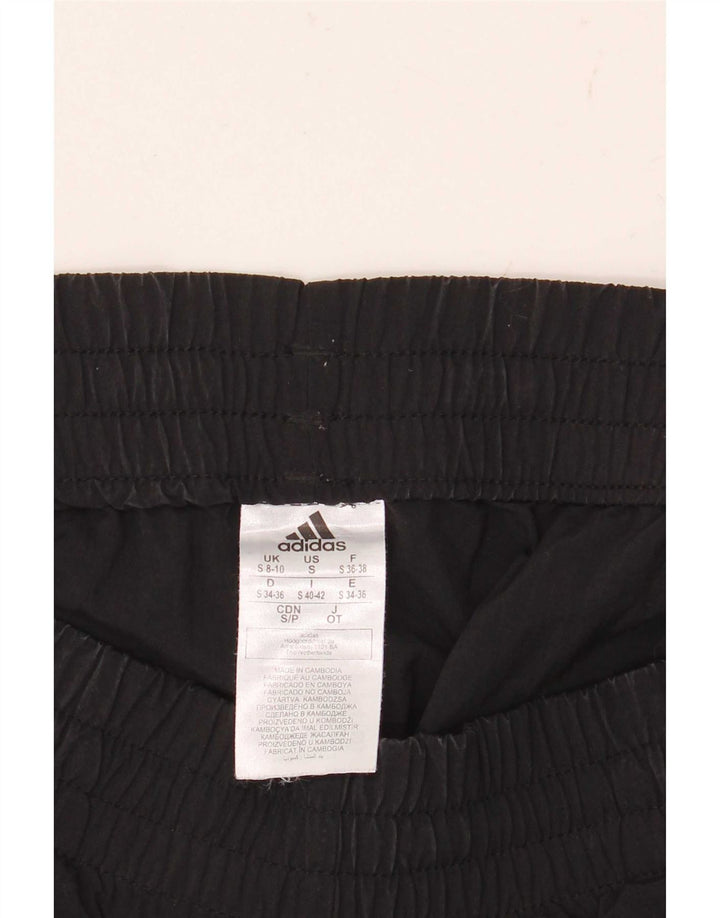Adidas Womens Sport Shorts UK 8/10 Pequeno Preto Poliamida