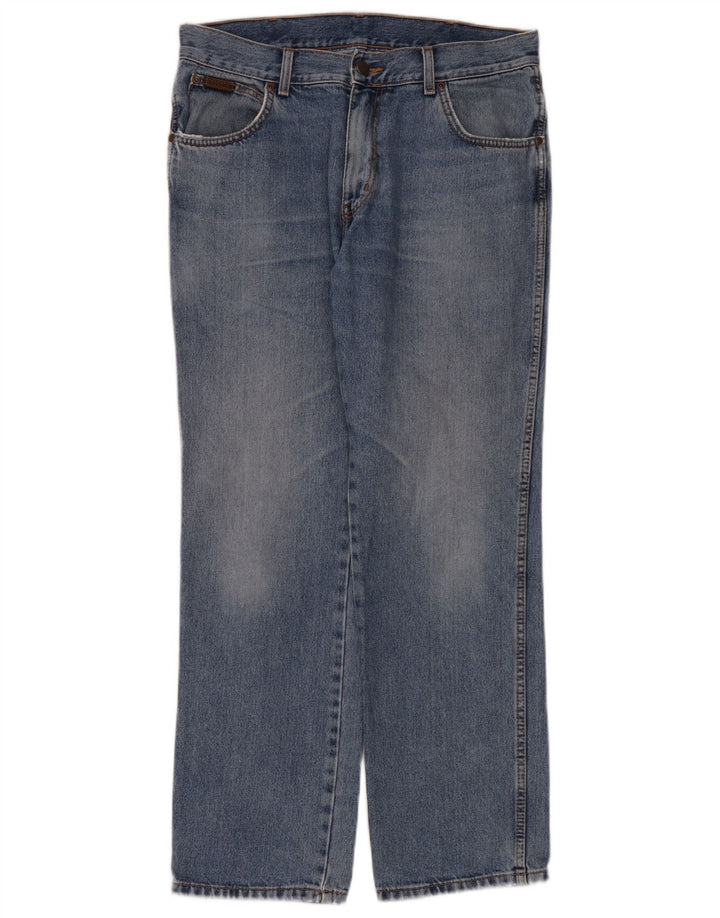 Wrangler Masculino Texas Straight Jeans W34 L30 Azul Algodão