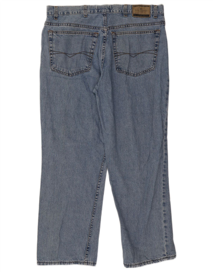 Jeans retos masculinos Marks & Spencer W38 L29 algodão azul