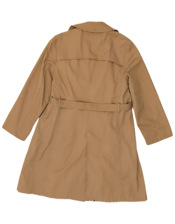 Trench coat feminino vintage com peito duplo IT 50 XL poliéster bege