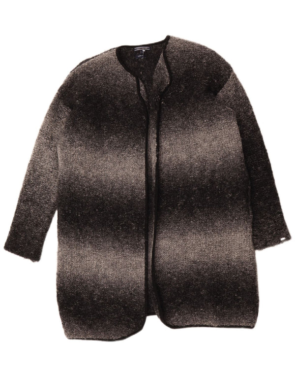 Tommy Hilfiger Suéter feminino oversized longline cardigan Reino Unido 10 pequeno cinza