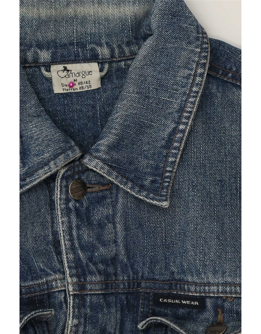 Jaqueta jeans masculina Camargue EU 48/50 azul médio