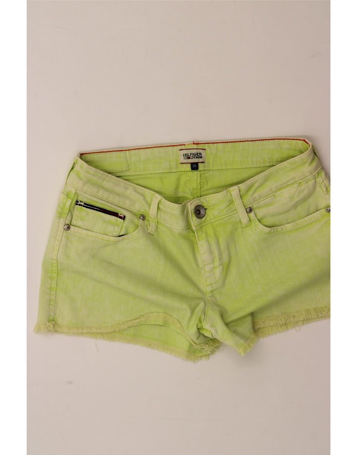 TOMMY HILFIGER Womens Denim Shorts W28 Medium Green Vintage Tommy Hilfiger and Second-Hand Tommy Hilfiger from Messina Hembry 