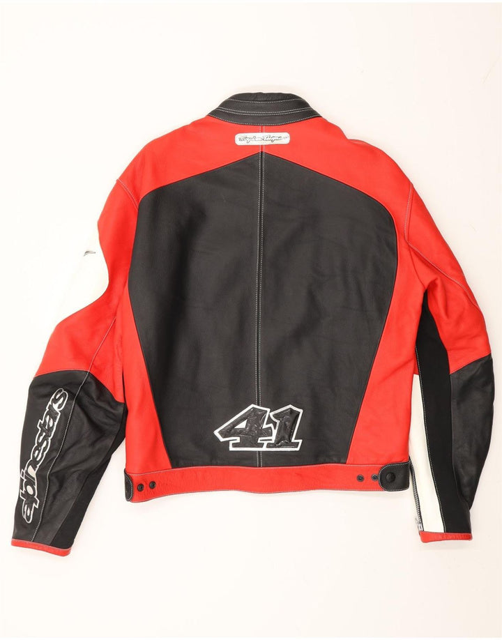 Jaqueta masculina Alpinestars Graphic Racing UK 38 médio vermelho colorblock motociclista