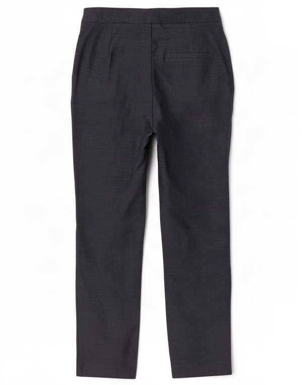 Zara Calça feminina casual slim UK 10 pequena W27 L26 azul marinho