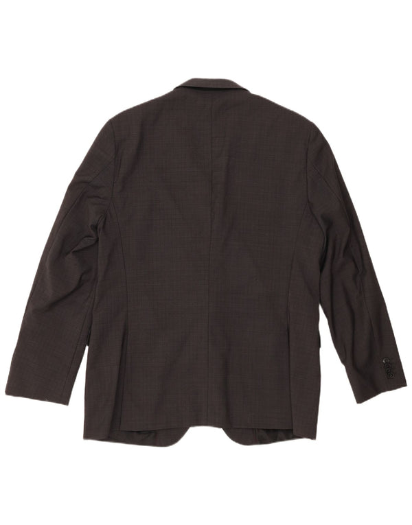 Jaqueta Blazer Masculina Hugo Boss com 2 Botões EU 52 XL Lã Virgem Cinza
