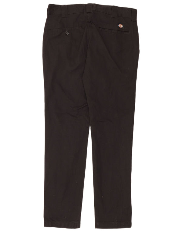 Calças Dickies Mens Slim Fit Chino W32 L32 Poliéster Preto