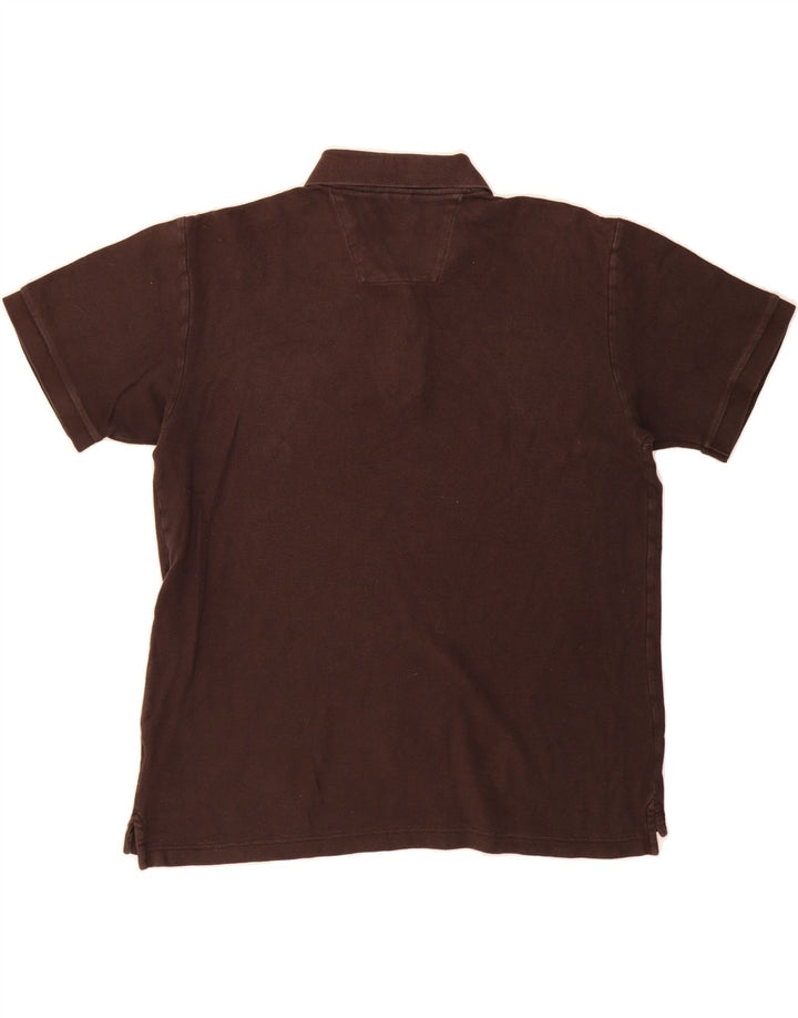 NAUTICA Mens Polo Shirt XL Brown Cotton Vintage Nautica and Second-Hand Nautica from Messina Hembry 