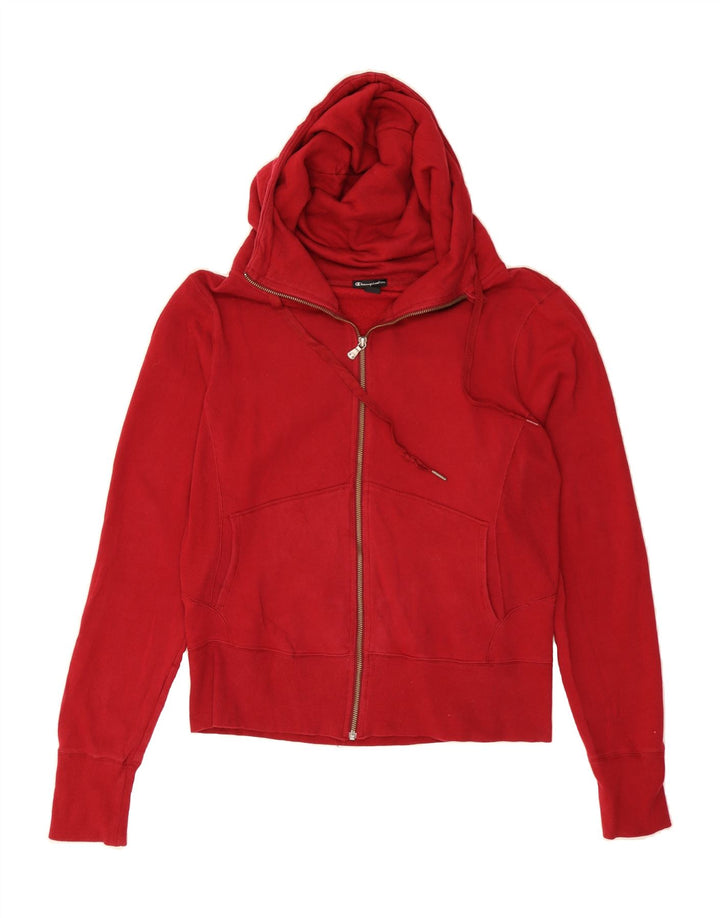 CHAMPION Womens Zip Hoodie Sweater UK 18 XL Red Cotton Vintage Champion and Second-Hand Champion from Messina Hembry 