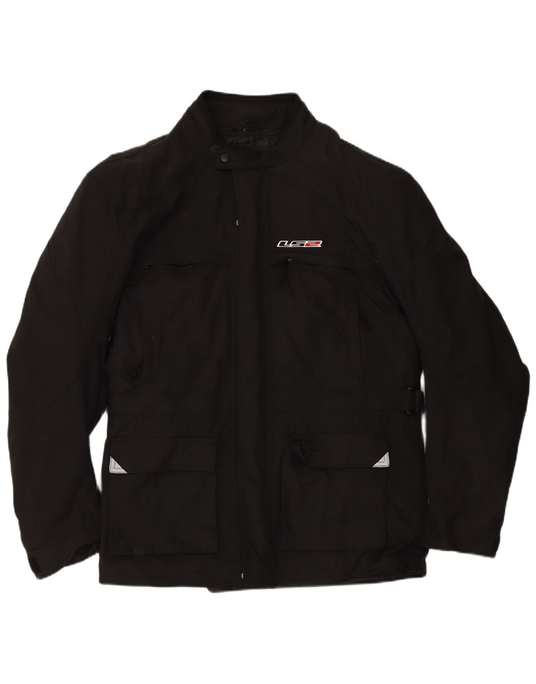 Jaqueta masculina LS2 Apparel Graphic Racer UK 48 4XL poliamida preta