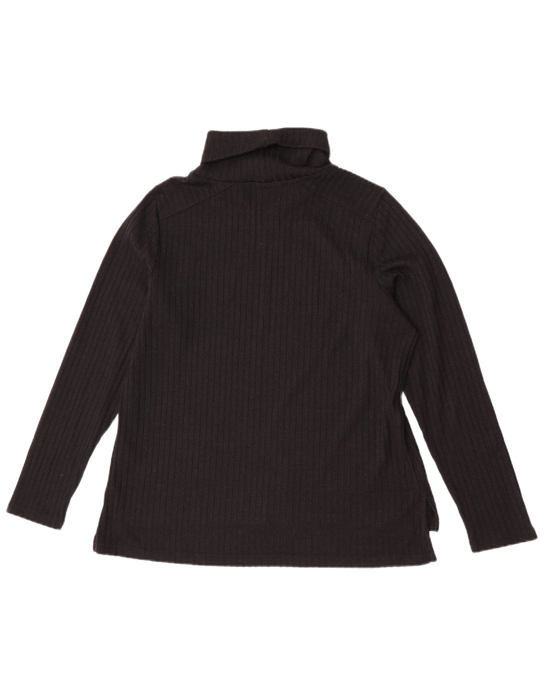 Suéter feminino Marks & Spencer com gola redonda Reino Unido 18 XL poliéster preto