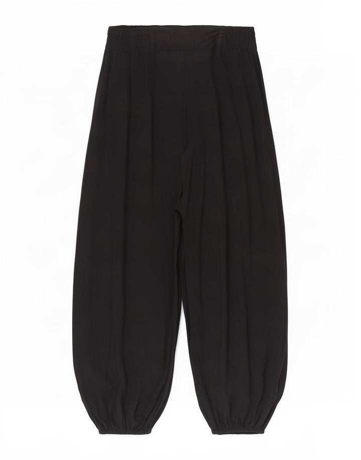 Calça Harém Feminina Marks & Spencer Média W28 L26 Viscose Preta