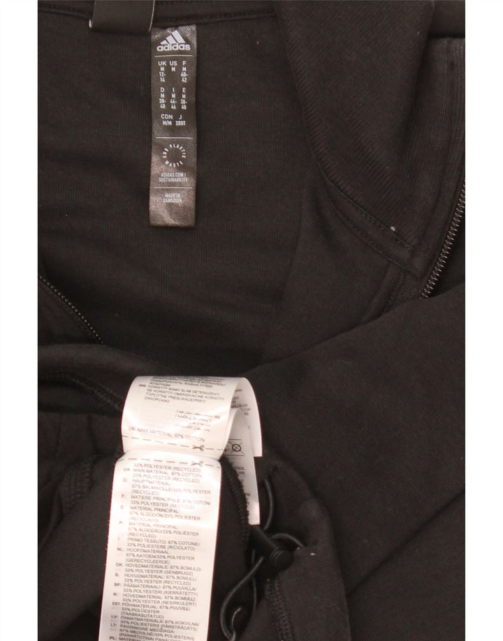 Adidas feminino oversized gráfico moletom jumper reino unido 12/14 médio preto