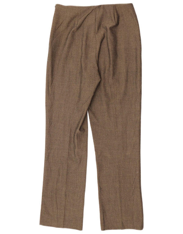 Calça feminina de cintura alta Marks & Spencer Reino Unido 12 médio W26 L28 cáqui