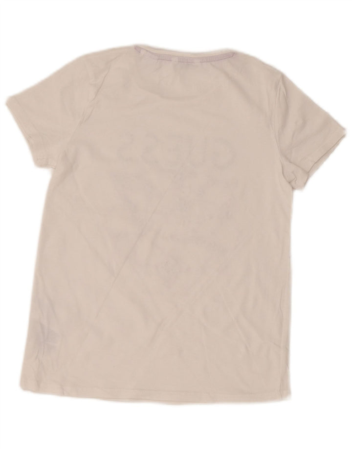 Camiseta gráfica GUESS Girls 13-14 anos algodão branco