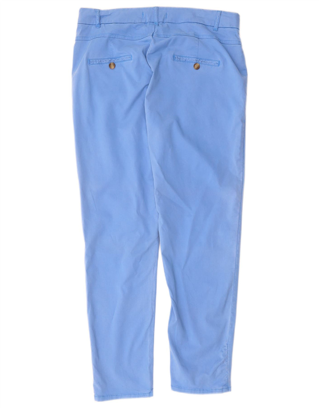 Zara Calça Chino Feminina Slim EU 38 Pequeno W28 L27 Azul Lyocell