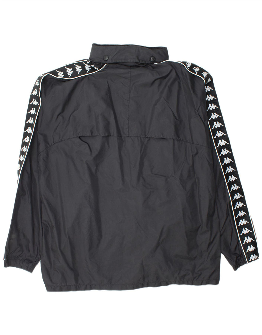 Jaqueta corta-vento masculina KAPPA UK 42 XL preto nylon