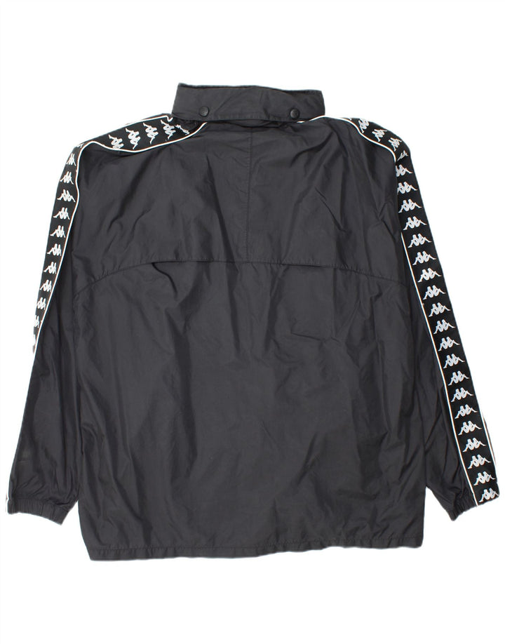 Jaqueta corta-vento masculina KAPPA UK 42 XL preto nylon