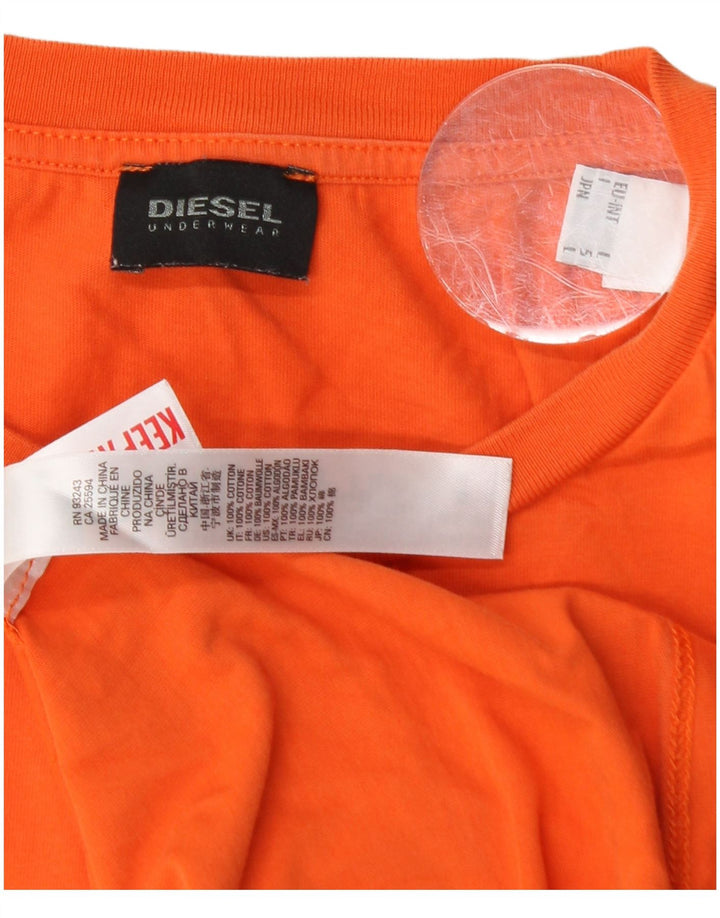 Camiseta DIESEL Meninos 15-16 Anos Grande Algodão Laranja