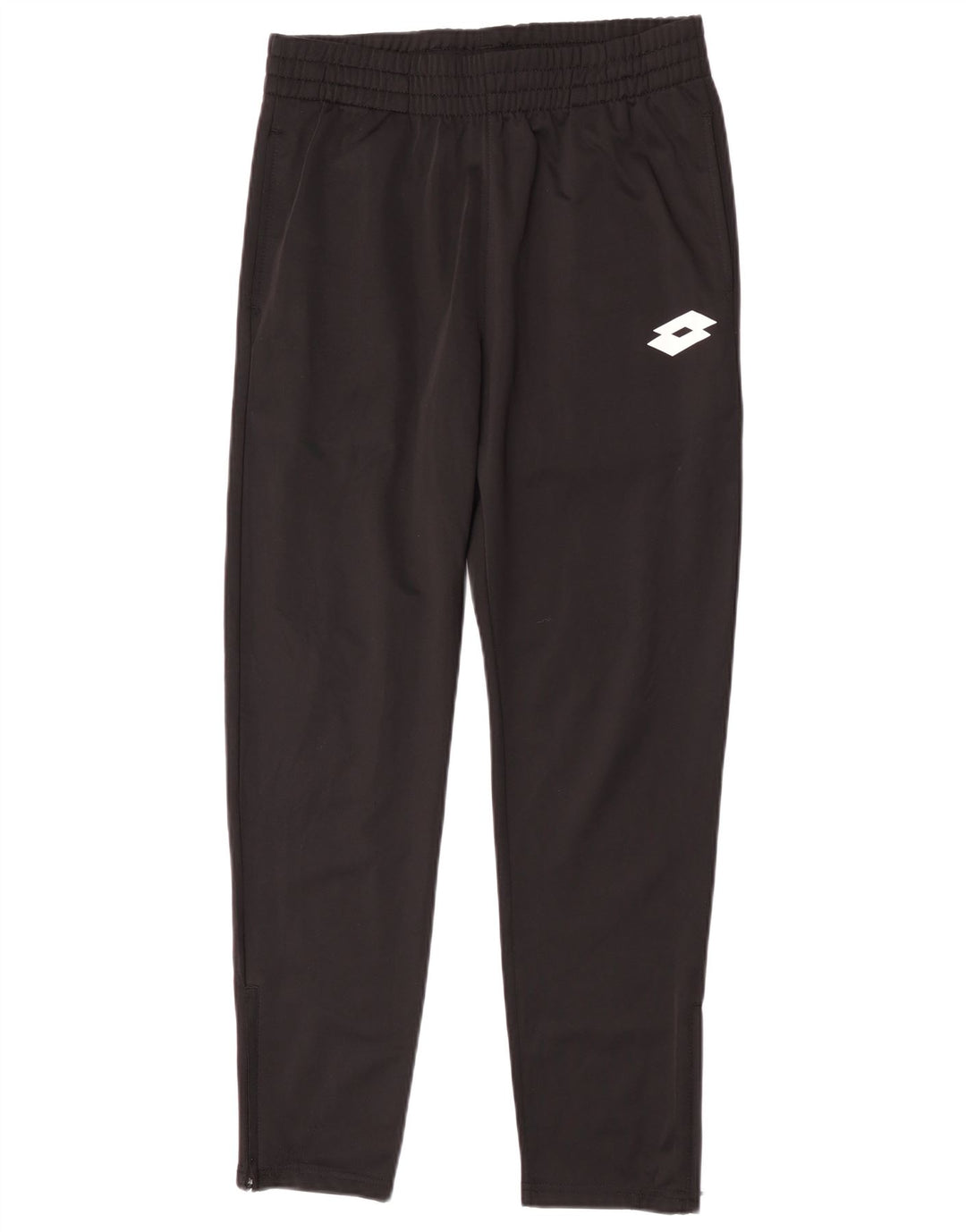 Calça de treino masculina Lotto pequena preta de poliéster