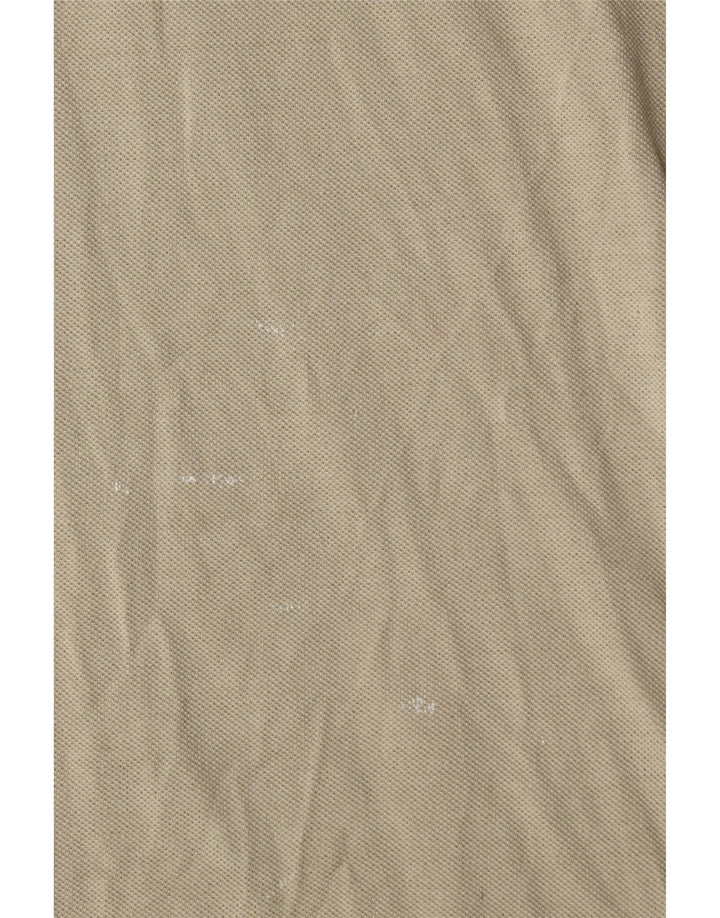 Camisa polo masculina Hugo Boss médio bege algodão clássico