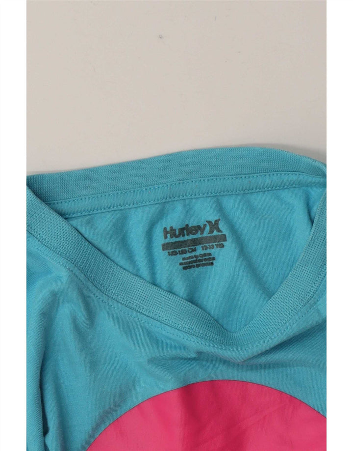 Camiseta Hurley Boys Graphic 12-13 Anos Azul