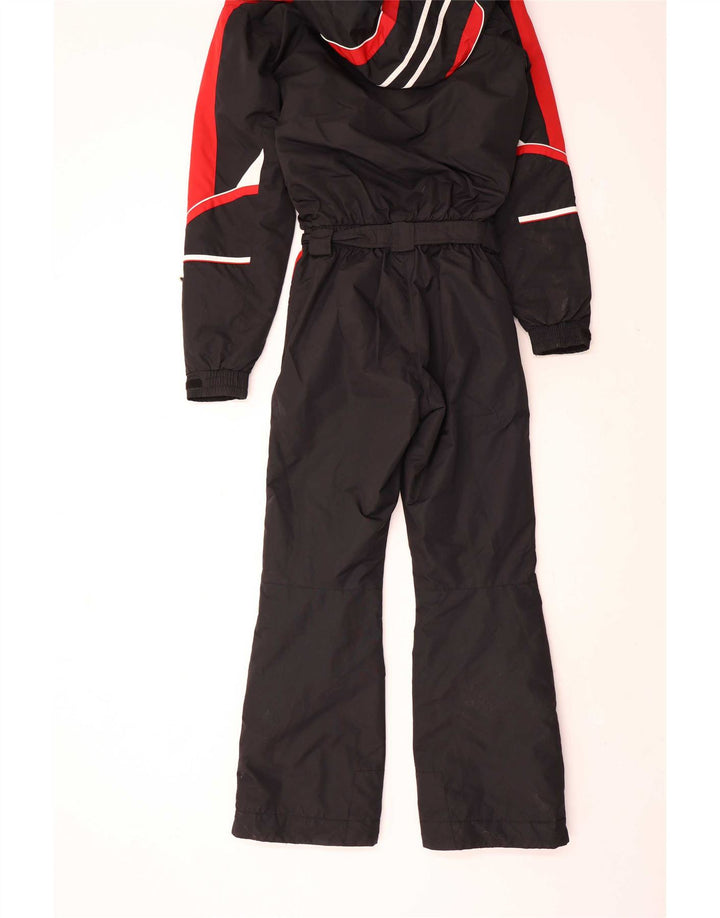 Macacão masculino de esqui com capuz gráfico Brugi médio preto colorblock poliamida