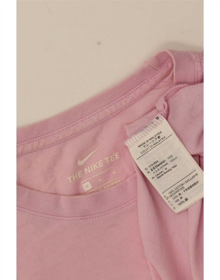 Nike Mens Camiseta Top Médio Algodão Rosa