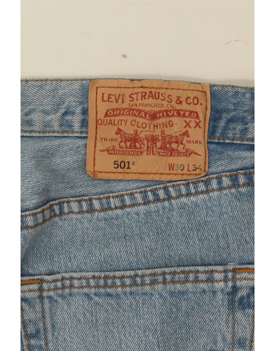 Jeans Levis 501 Straight Masculino W30 L30 Azul