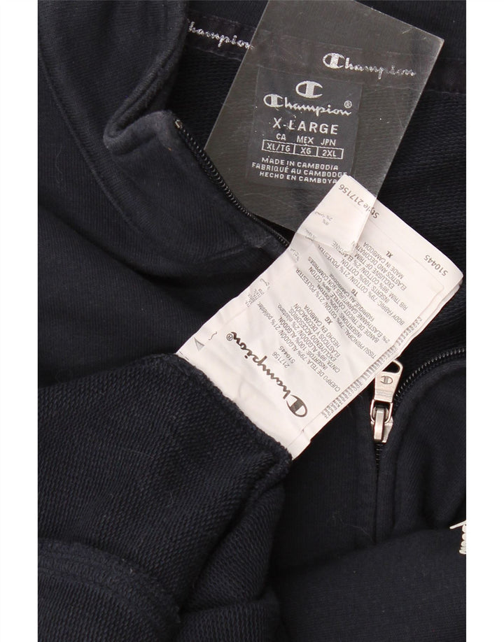 CHAMPION Jaqueta masculina de agasalho XL azul marinho algodão