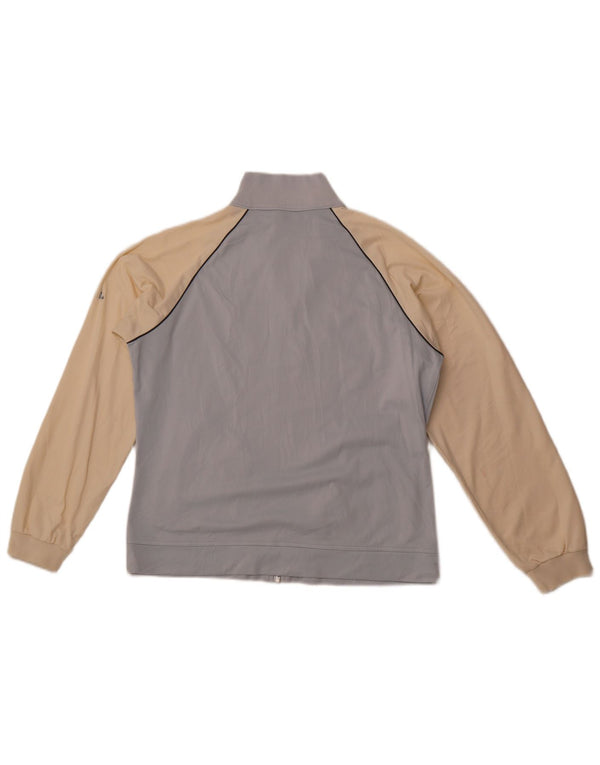 CHAMPION Womens Tracksuit Top Jacket UK 16 Large Blue Colourblock