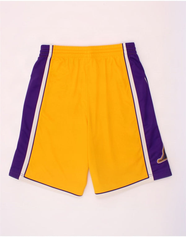 Adidas Meninos Los Angeles Lakers Sport Shorts 13-14 Anos Amarelo Colorblock